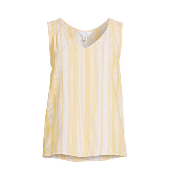 Time and Tru Tops - NWT | Time & Tru | XL | Summer Top in Yellow & White